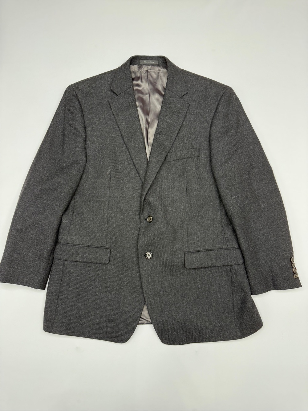 Lauren Ralph Lauren Lord & Taylor 100% Wool Charcoal Gray Blazer Jacket 44R